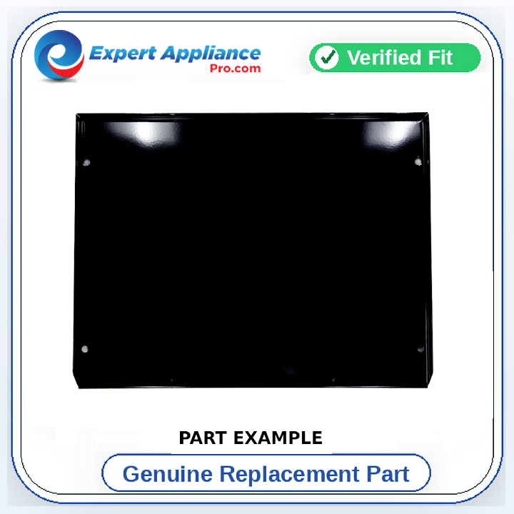 Wolf Oven Bottom Panel Porcelain Enamel Black Blue Coat