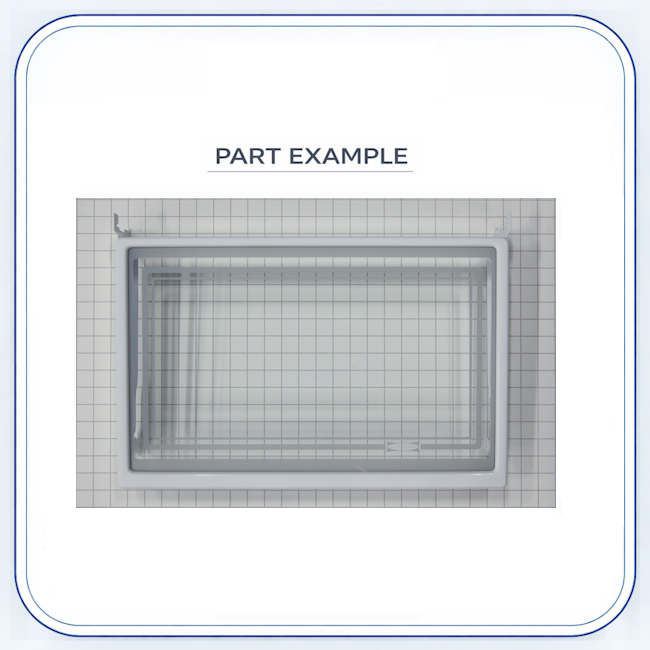 Sub Zero Glass Shelf With Tracks Rollers