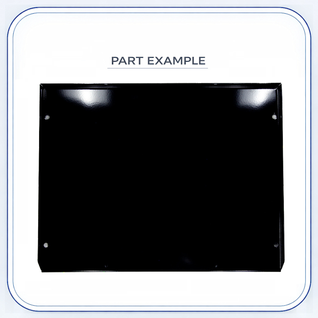 Wolf Oven Bottom Panel Enamel Black