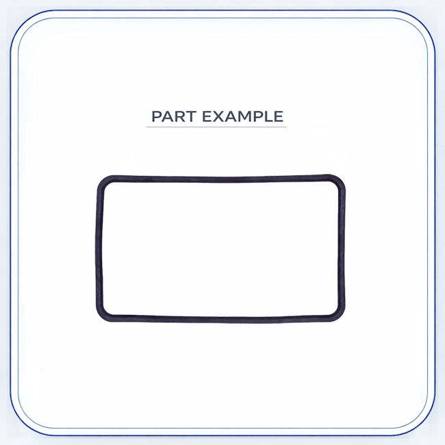 Wolf Oven Door Seal Gasket 2