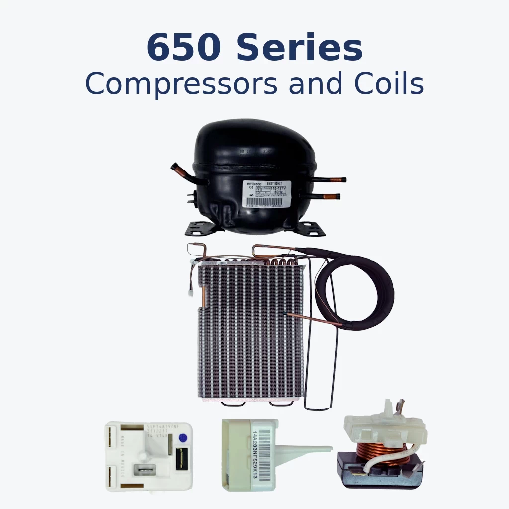 Sub-Zero 650 compressors coils relays and sealed-system parts